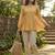 yellow linen festive top and bottom