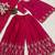 pink shimmer silk festive kurta set