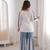 white roman silk festive top and bottom