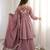 pink silk festive kurta set