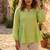 pear linen festive top and bottom