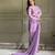 lavender silk festive kurta set