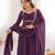 wine georgette festive wear anarkali