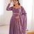 onion-pink georgette festive wear anarkali