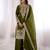 mehendi silk festive kurta set
