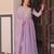 lavender georgette festive wear anarkali