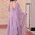 lavender georgette festive wear anarkali
