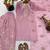 pink crepe festive kurta set
