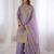 lavender silk festive kurta set