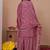 pink chinon festive kurta set