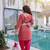 pink viscose festive top and bottom