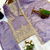 lavender silk festive kurta set