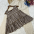 brown linen festive top and bottom