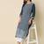 teal georgette festive wear long kurti