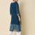 teal georgette festive wear long kurti