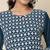 teal georgette festive wear long kurti