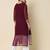 purple georgette festive wear long kurti
