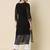 black georgette festive wear long kurti