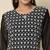 black georgette festive wear long kurti