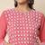 pink georgette festive wear long kurti