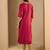 pink silk blend festive wear long kurti