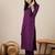 purple cotton silk festive top and bottom
