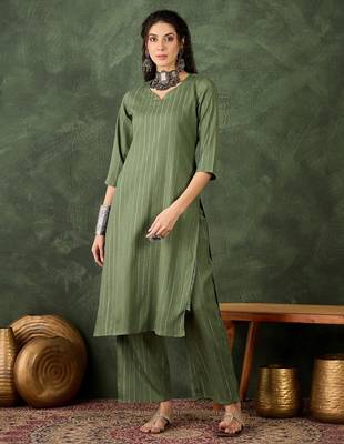 mehendi cotton silk festive top and bottom 2