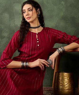 maroon cotton silk festive top and bottom 4