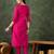 rani-pink cotton silk festive top and bottom