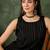 black cotton silk festive top and bottom