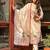 cream assam silk festive kurta set