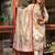 cream assam silk festive kurta set
