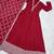 red vichitra festive wear anarkali