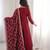 maroon festive wear anarkali