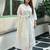 white silk blend festive kurta set