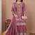 mauve crepe festive kurta set