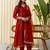 cognac silk blend festive kurta set