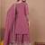 mauve crepe festive kurta set