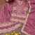 mauve crepe festive kurta set