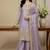 lavender silk festive kurta set