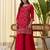 rani-pink silk blend festive kurta set