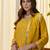 mustard silk blend festive kurta set