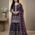 purple silk festive kurta set