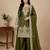 mehendi silk festive kurta set