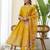 mustard silk blend festive kurta set