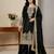 black silk festive kurta set