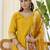 mustard silk blend festive kurta set