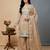 cream silk festive kurta set