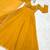 yellow georgette festive wear anarkali