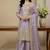 lavender silk festive kurta set
